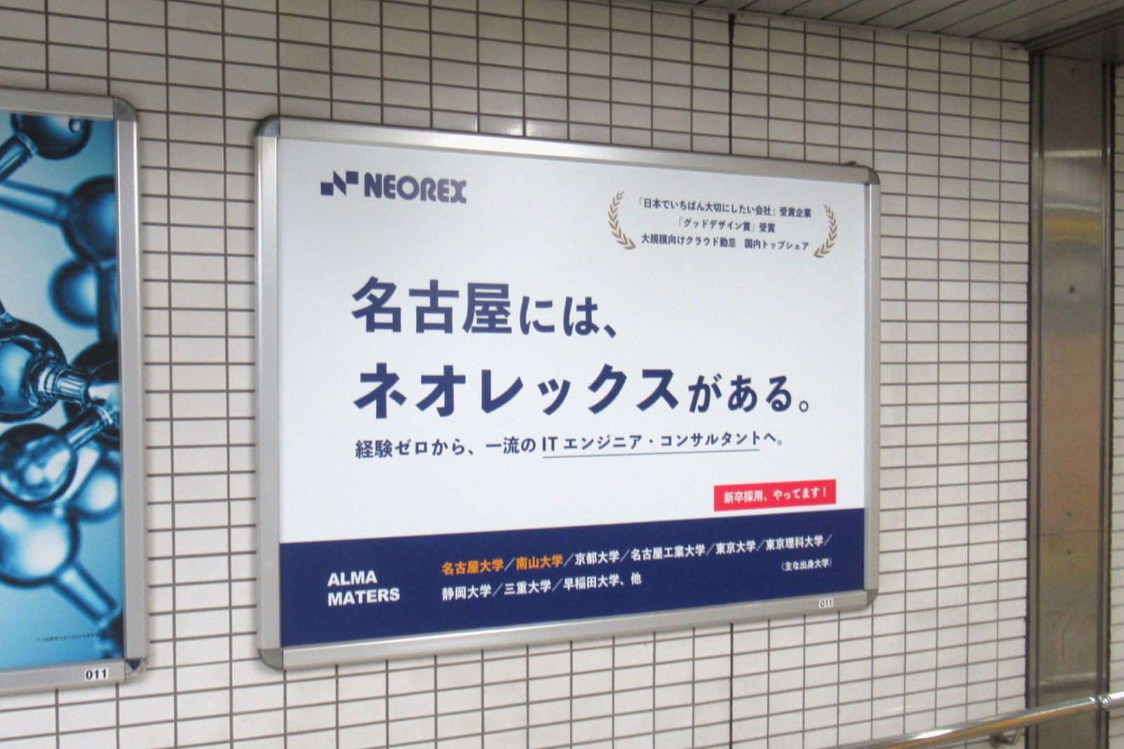 ネオレックスの駅・電車内広告を紹介