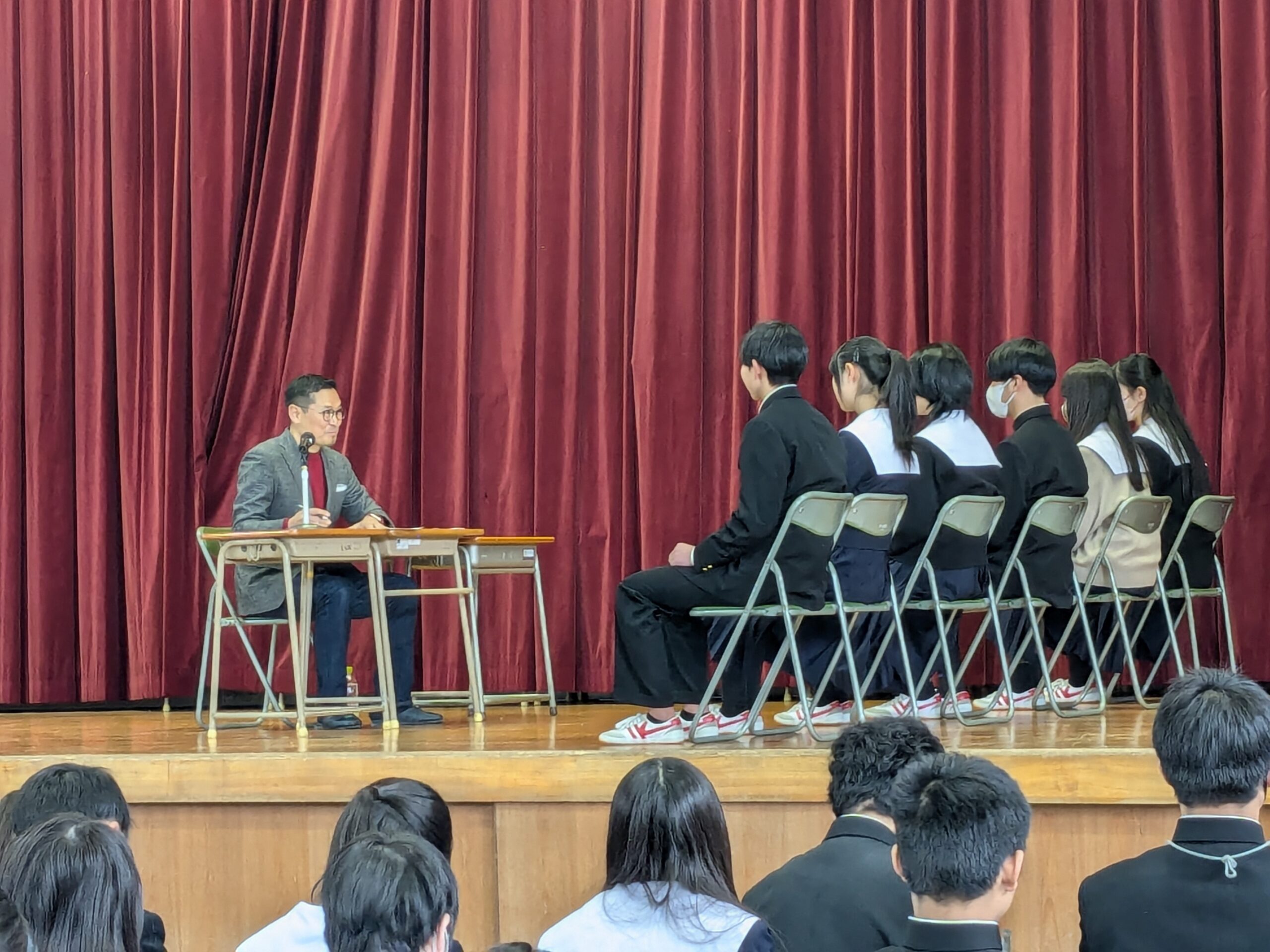 中学校で模擬面接（キャリア授業）に参加しました！