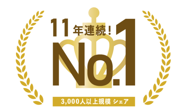 クラウド勤怠管理システム「キンタイミライ」 ユーザー規模3,000人以上の市場で11年連続シェア1位！
